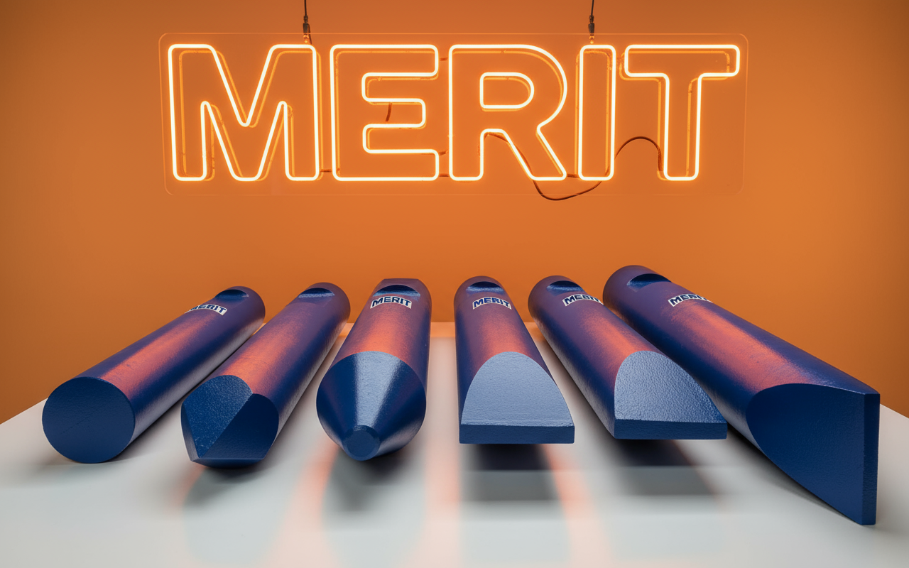 MERIT rock breaker steel tools